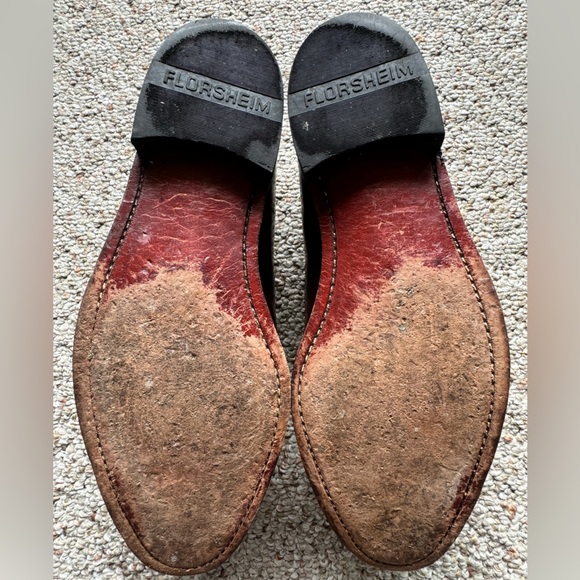 GUC Florsheim Men’s Dress Shoe Size 9 - Cut Tassles Otherwise Excellent Conditon - Picture 6 of 13